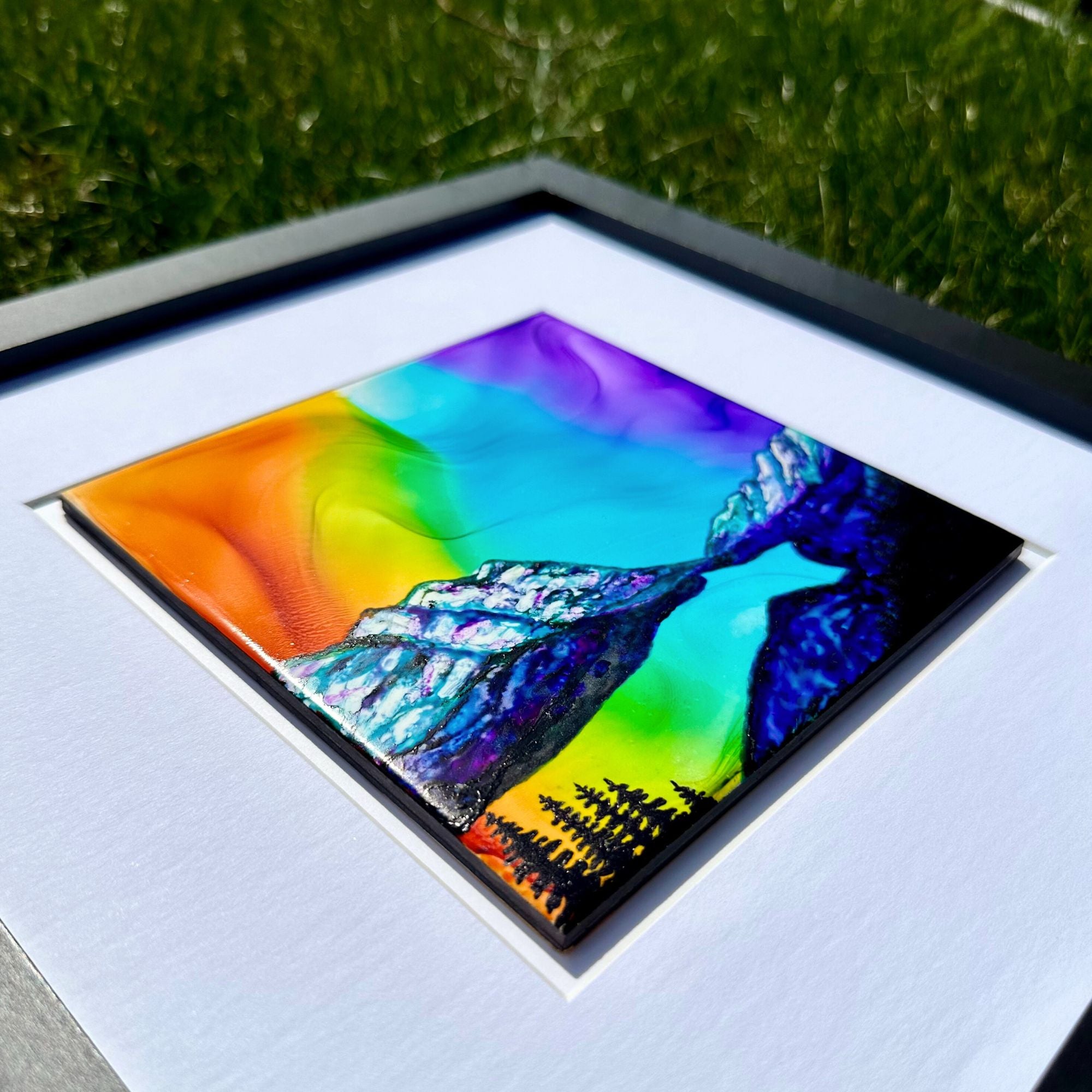 Peyto Lake: Reflections of Joy - Original - 12" x 12" Framed