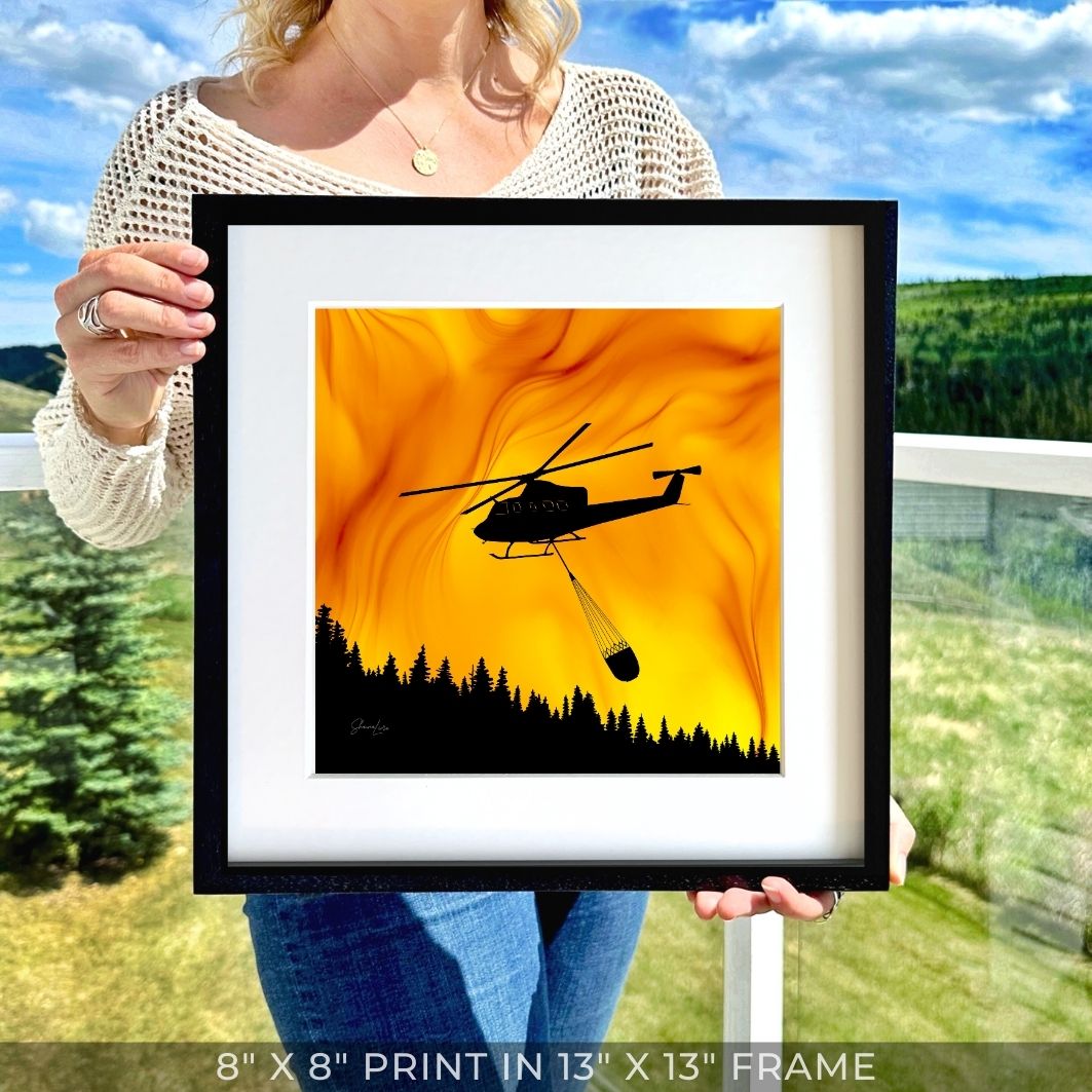 Above The Flames - Fire Art Print