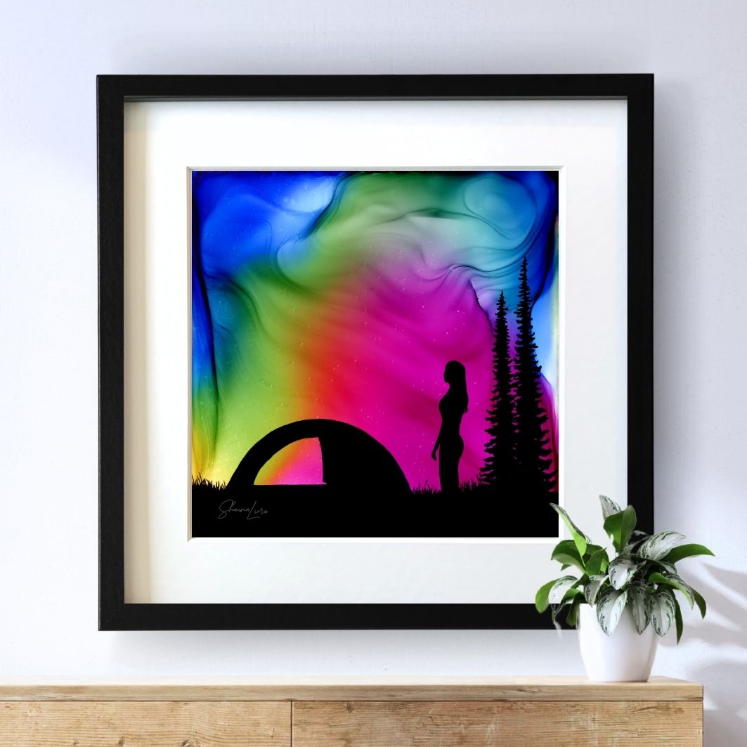 As The Night Calls - Fire Art Print