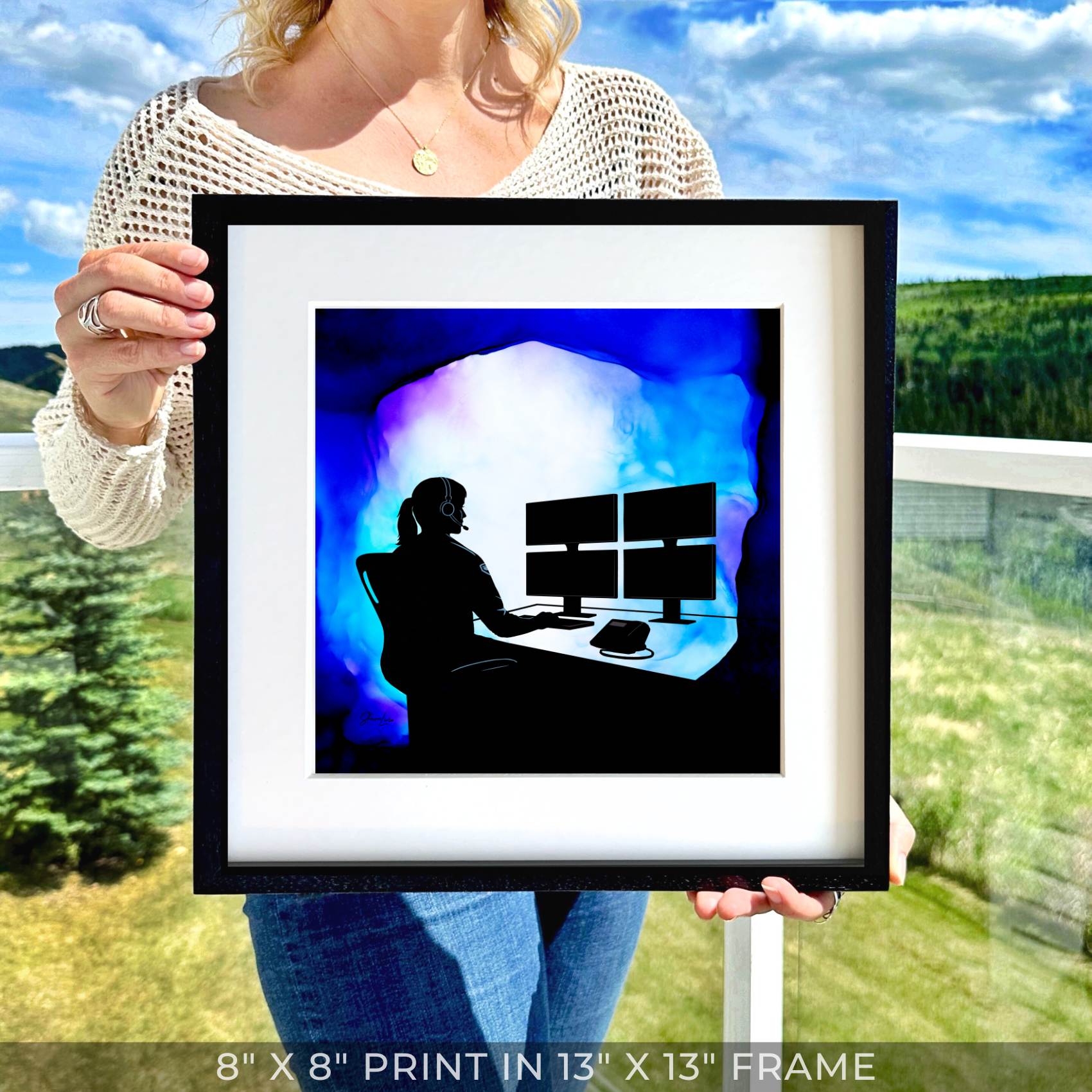 Calm In The Chaos - Fire Art Print