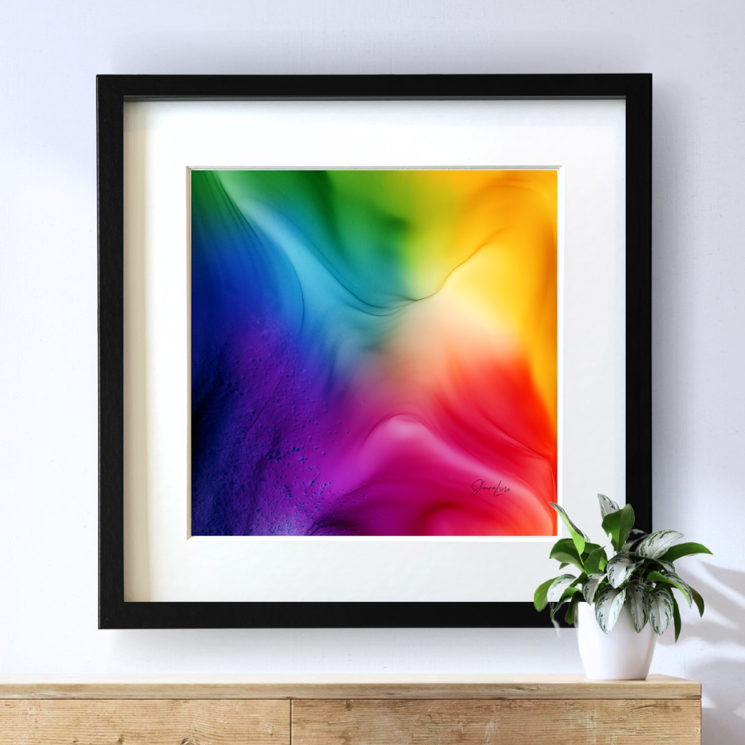 The Colour Of Joy - Fire Made Art Print