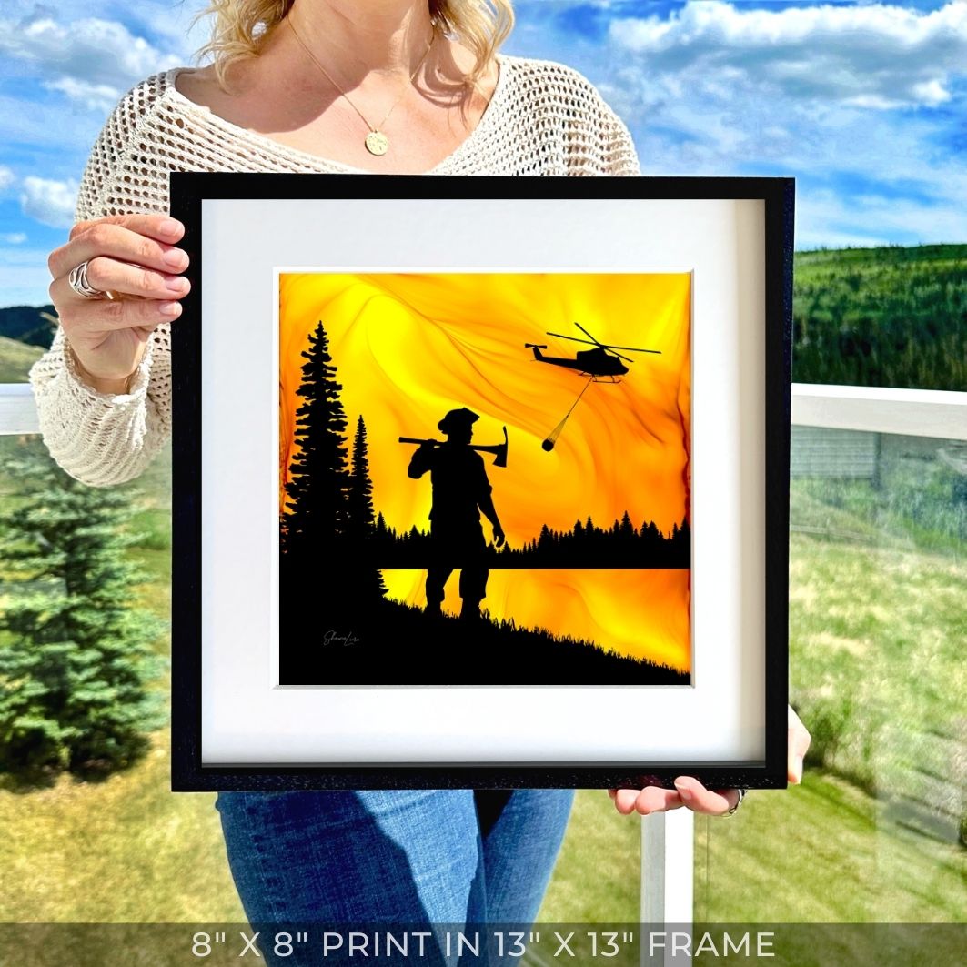 Guardian Of The Forest - Fire Art Print