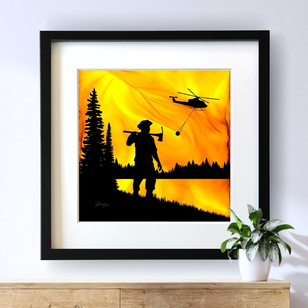 Guardian Of The Forest - Fire Art Print