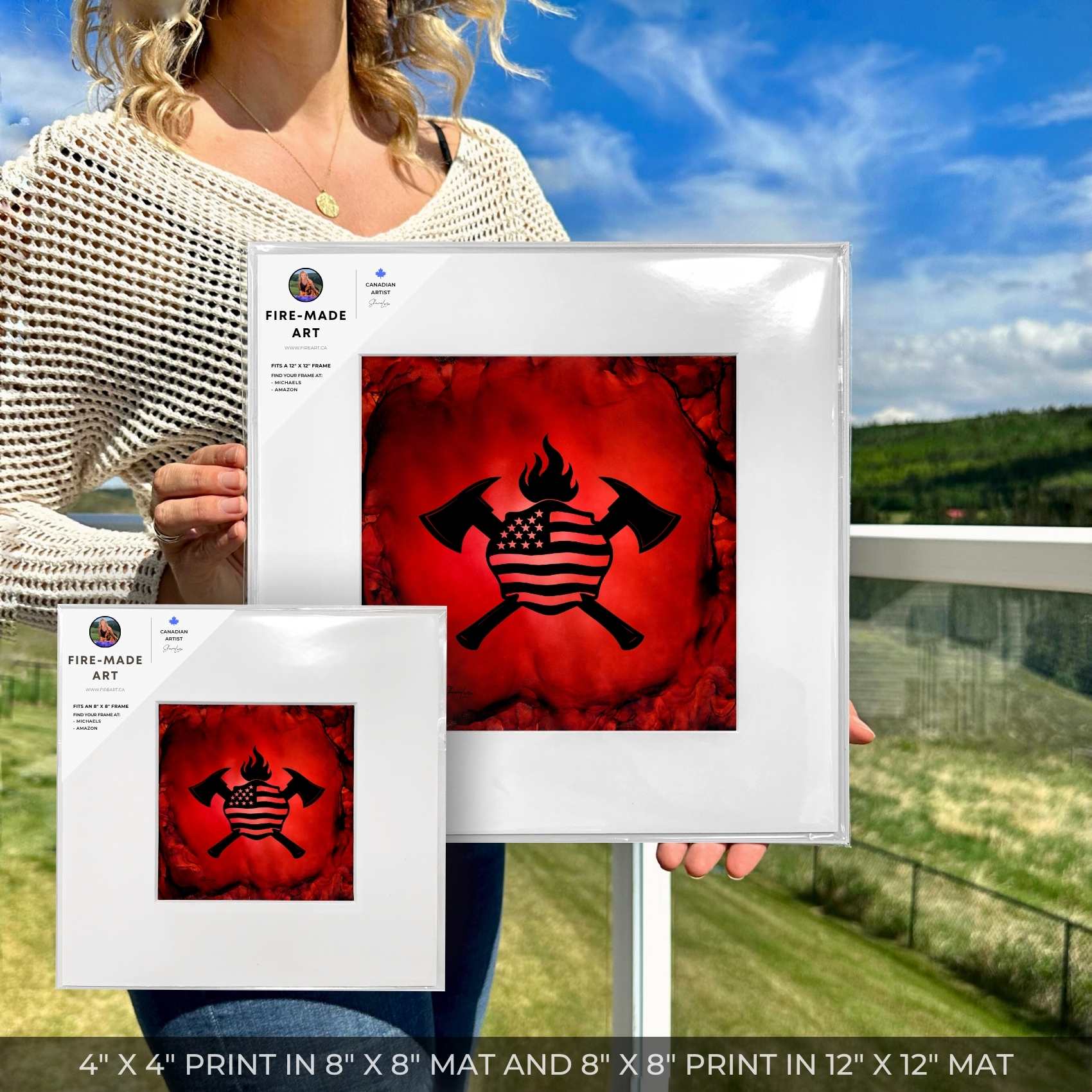 Home Of The Brave - Fire Art Print