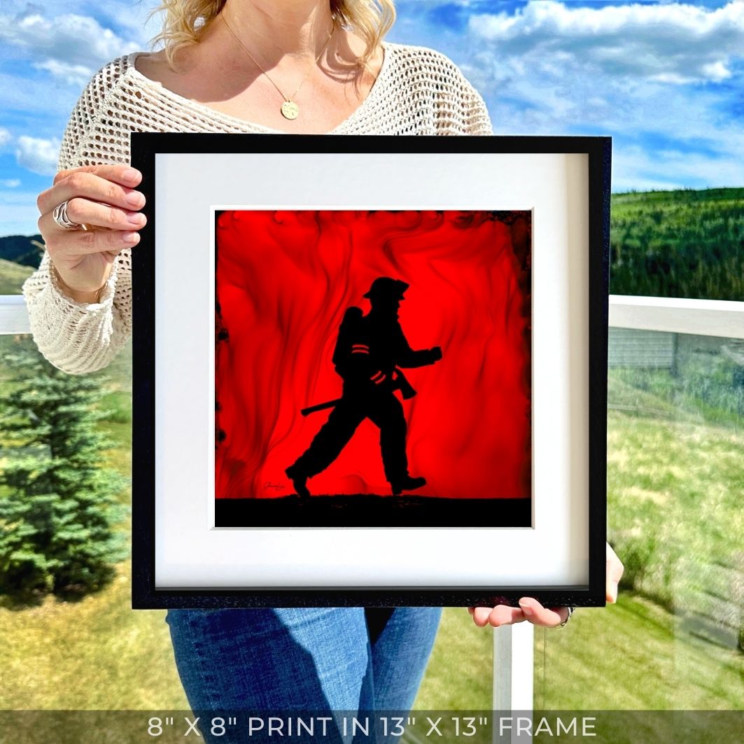 Into The Flames - Fire Art Print