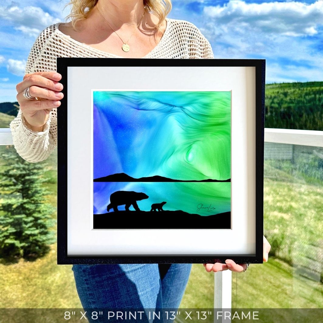 Into The Polar Night - Fire Art Print