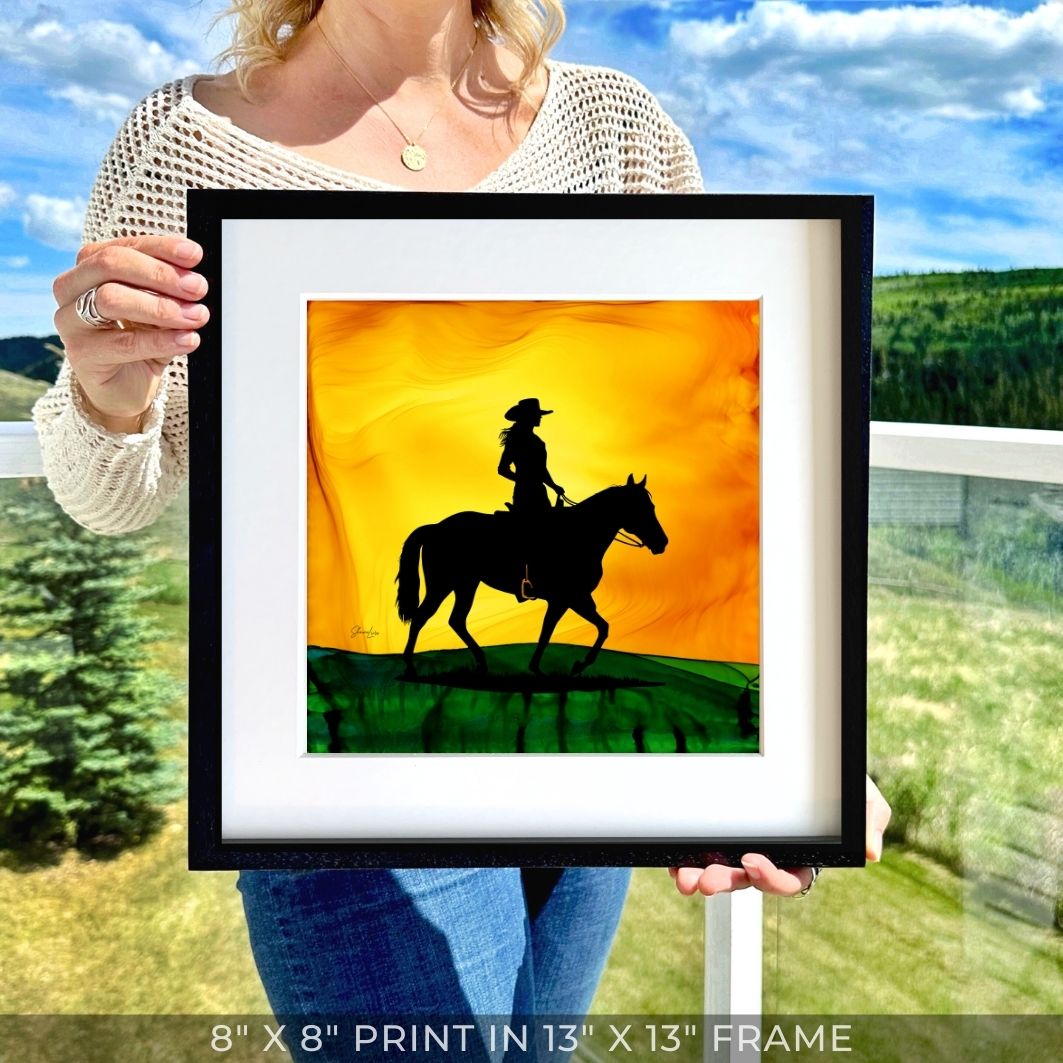 Life On Horseback - Fire Art Print
