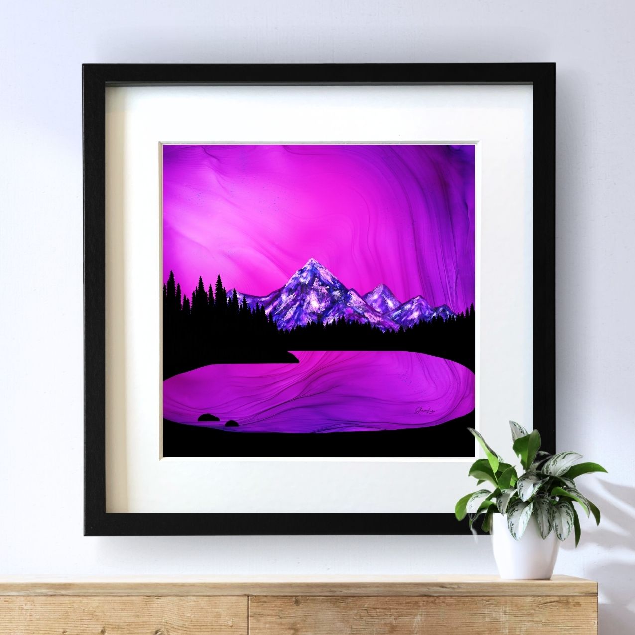 Mountain Solace - Fire Art Print