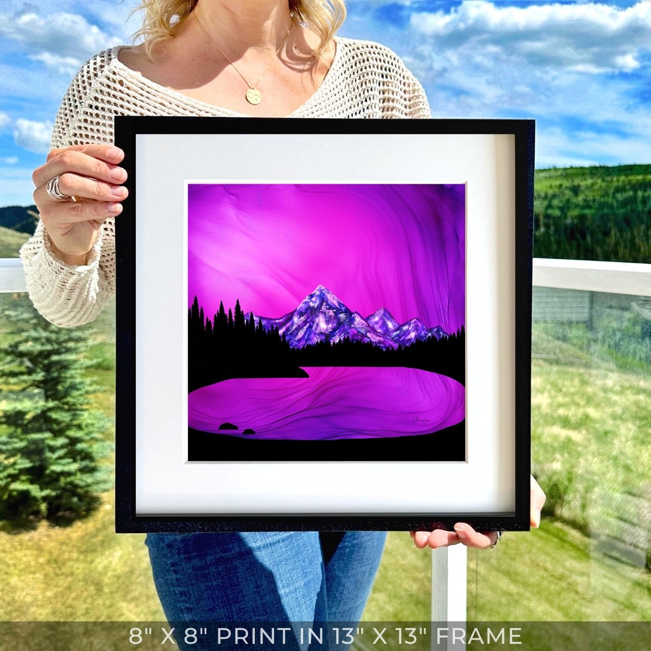 Mountain Solace - Fire Art Print