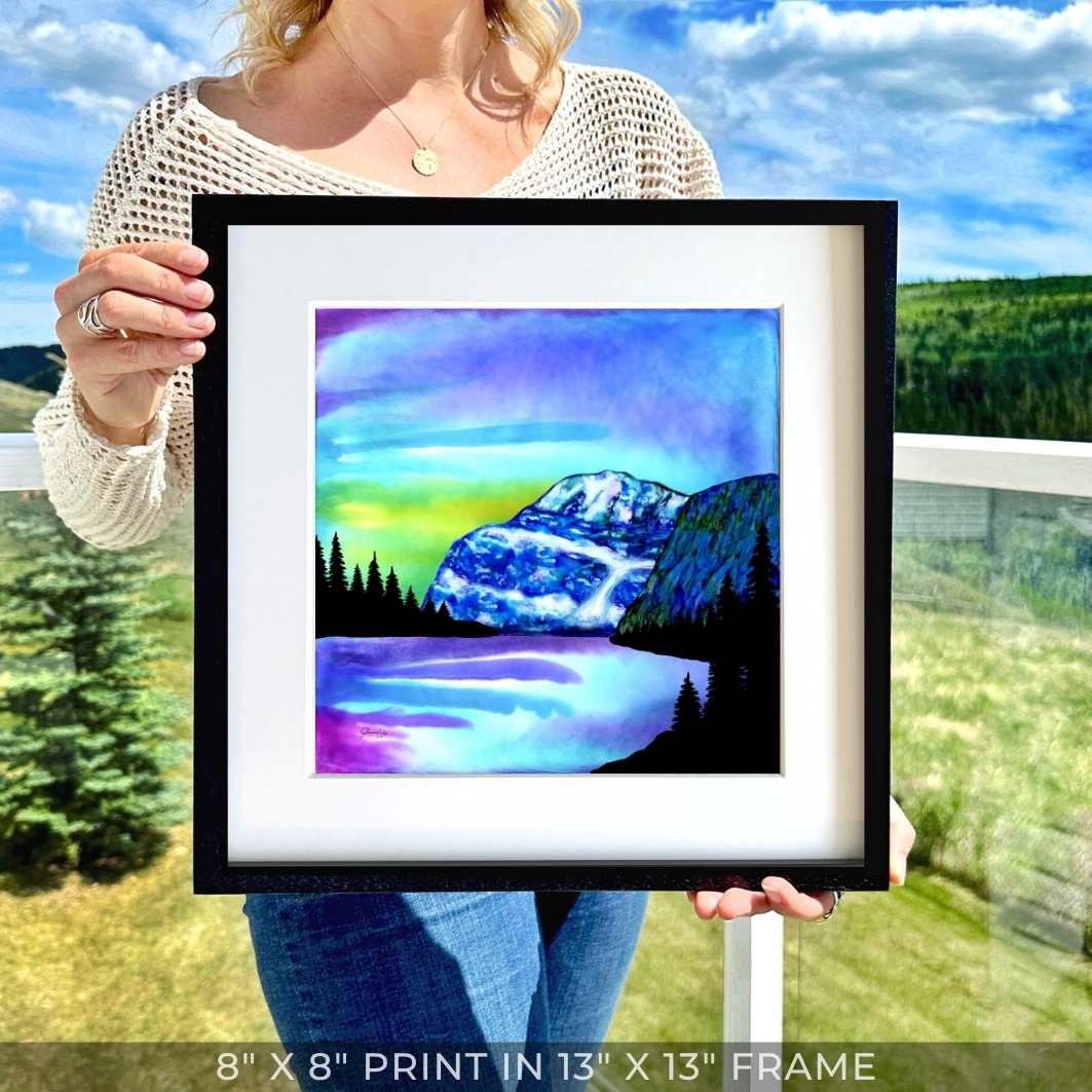 Mount Edith Cavell - Guardian of Jasper National Park - Fire Art Print