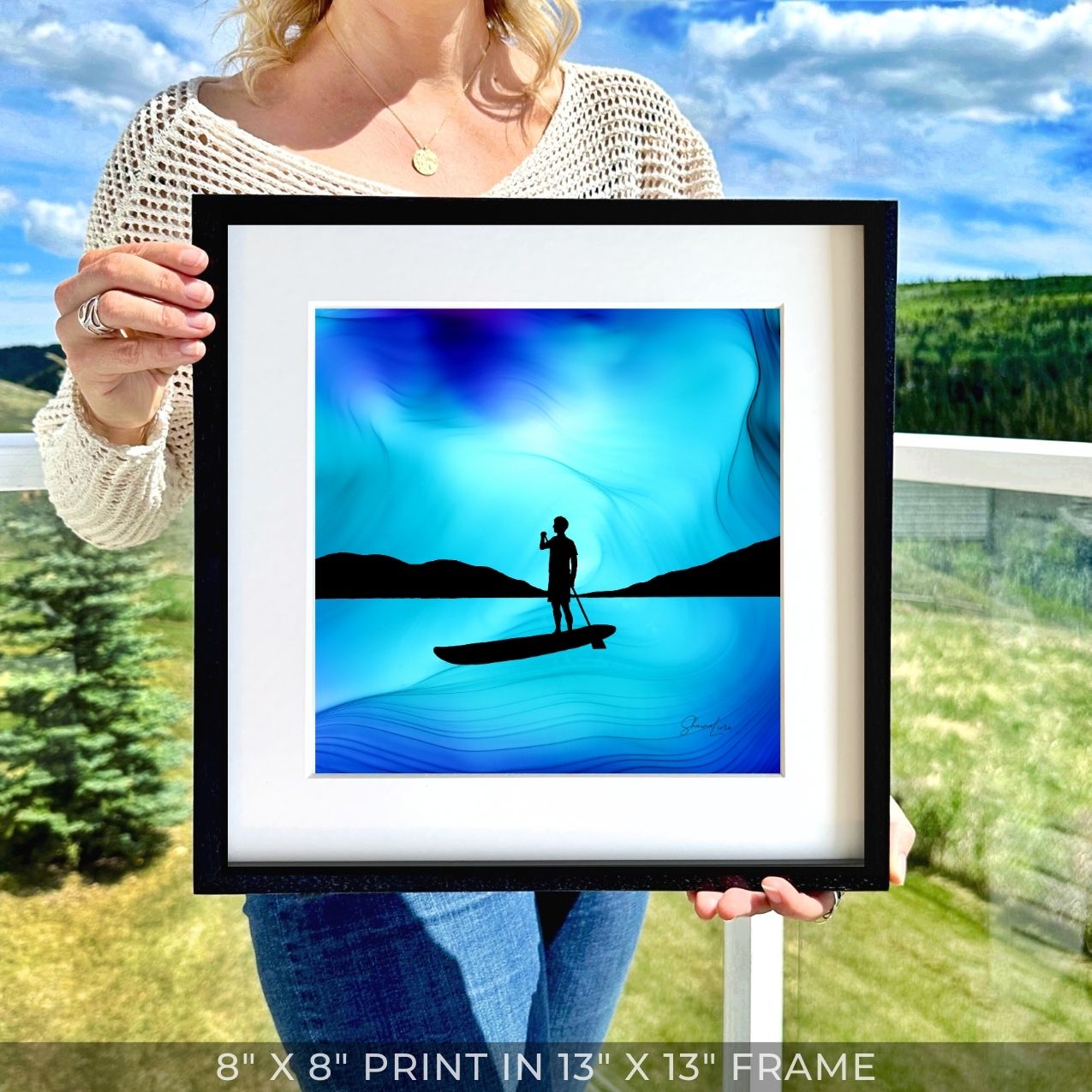 Over The Waters - Fire Art Print