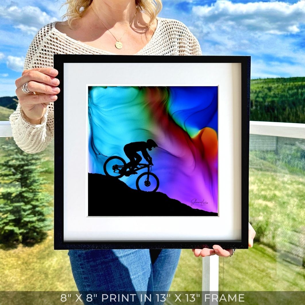 Riding The Edge - Fire Art Print