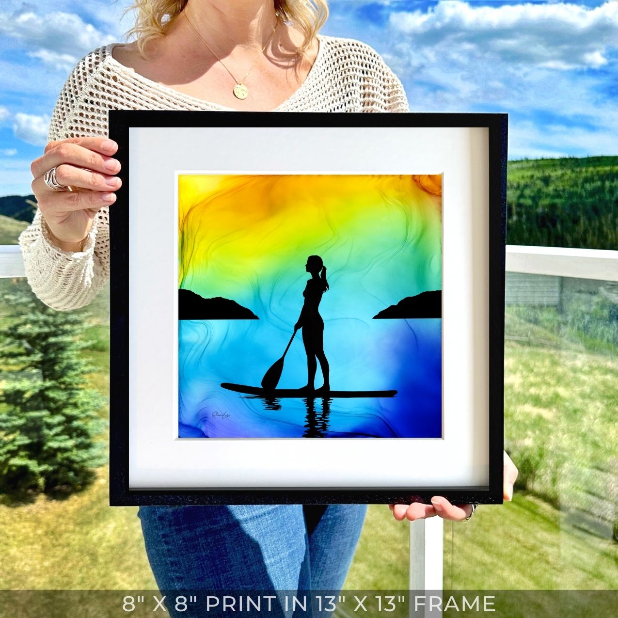 Sun-Kissed Serenity - Fire Art Print