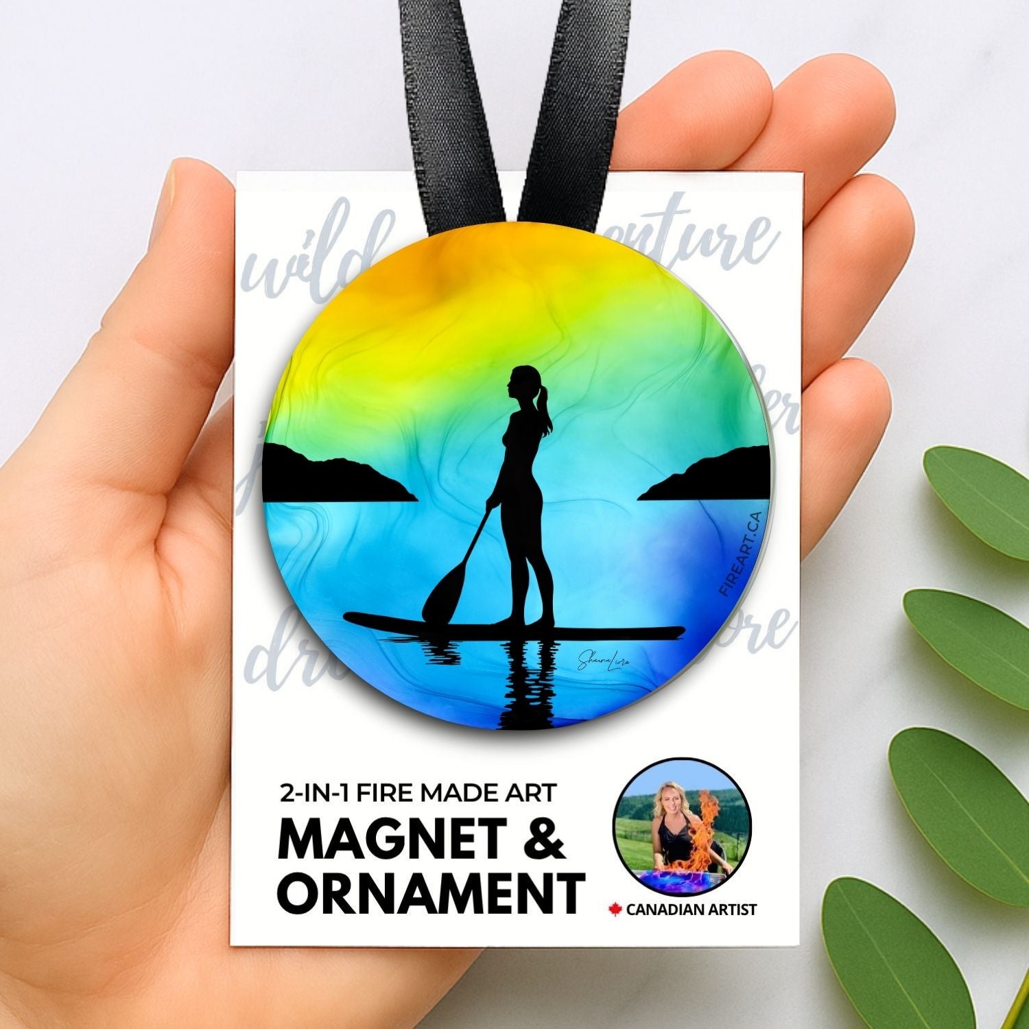 Sun-Kissed Serenity: 2-in-1 Ornament/Magnet