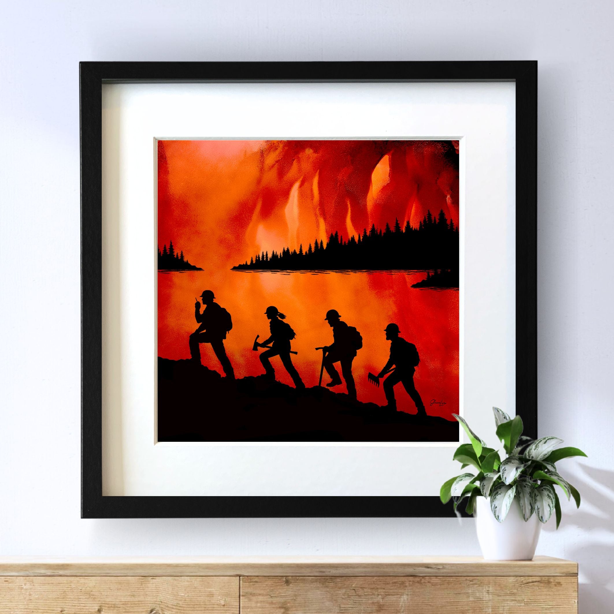 The Crew - Fire Art Print