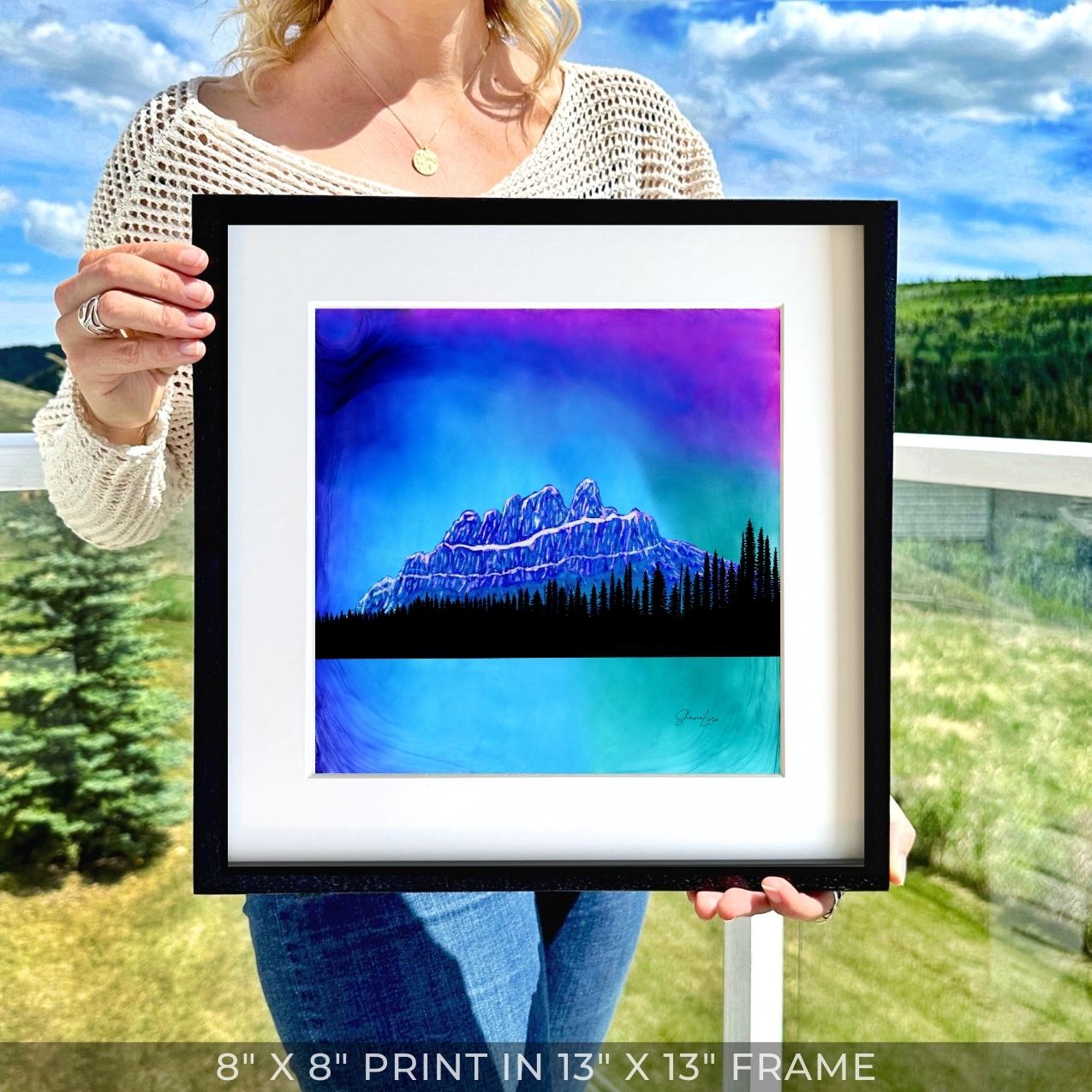 The Enchanted Castle - Banff National Park - Fire Art Print