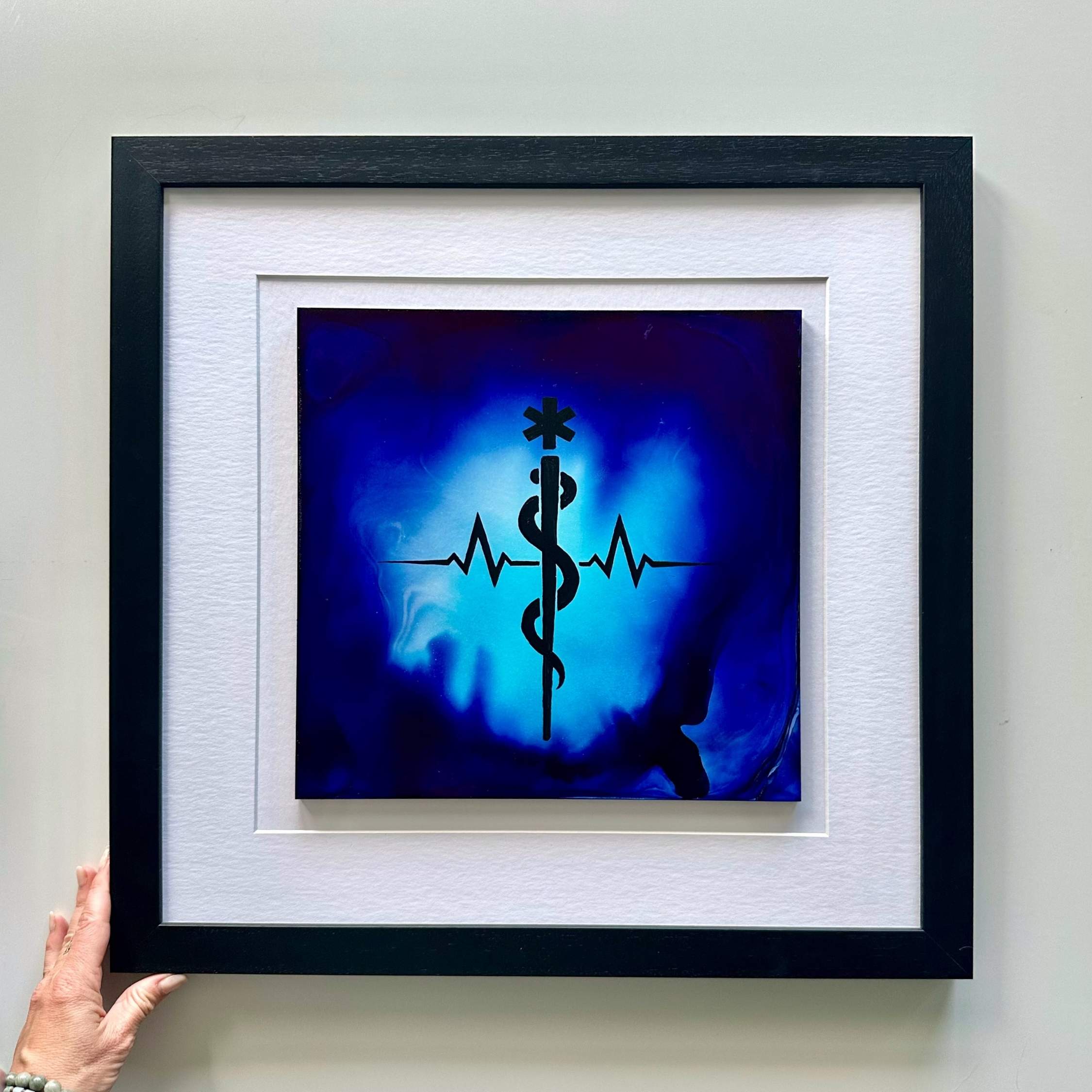 The Lifeline - Original - In 20" x 20" Frame
