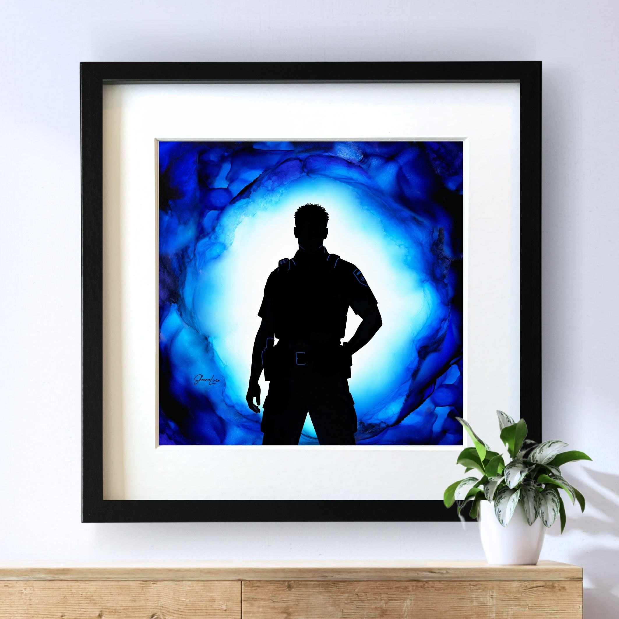 To Serve & Protect - Law Enforcement - Fire Art Print