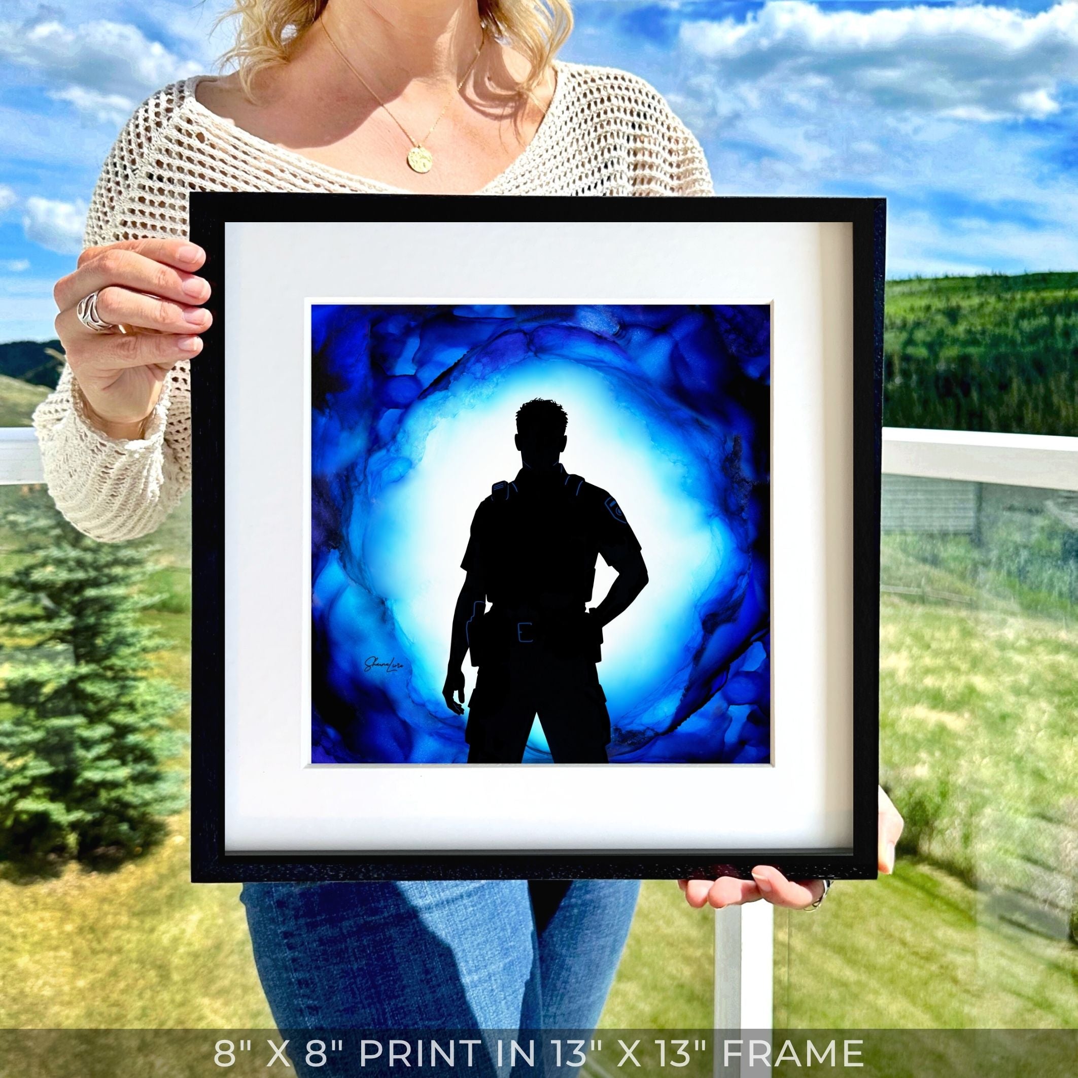 To Serve & Protect - Law Enforcement - Fire Art Print