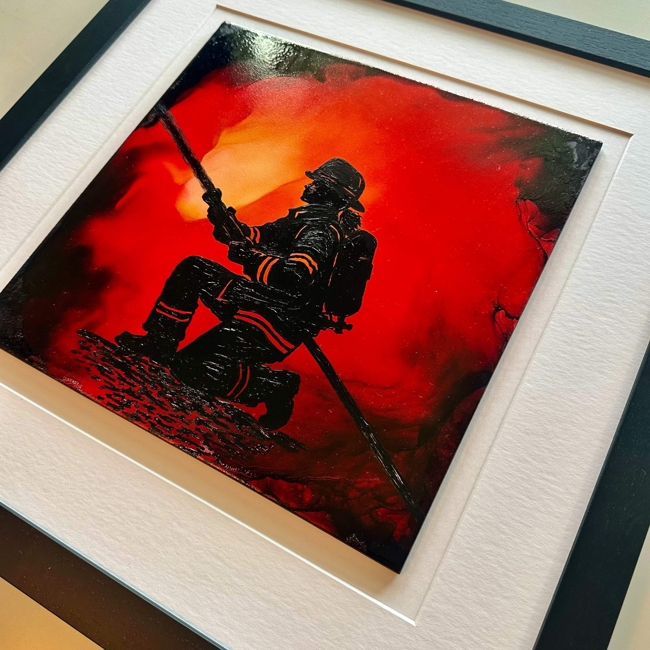 Unshaken - Original - In 20" x 20" Frame