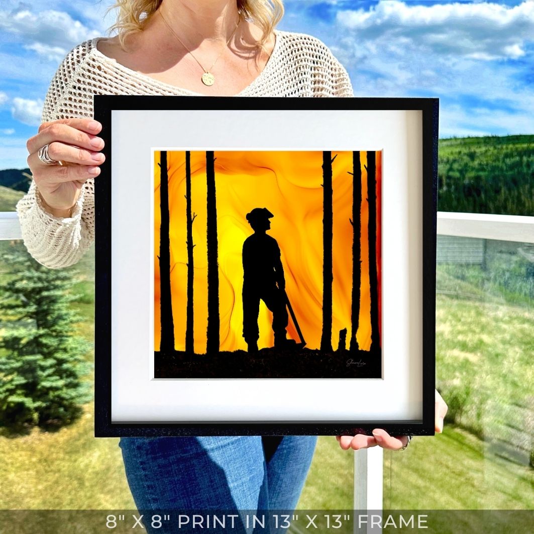 Wildland Warrior - Male - Fire Art Print