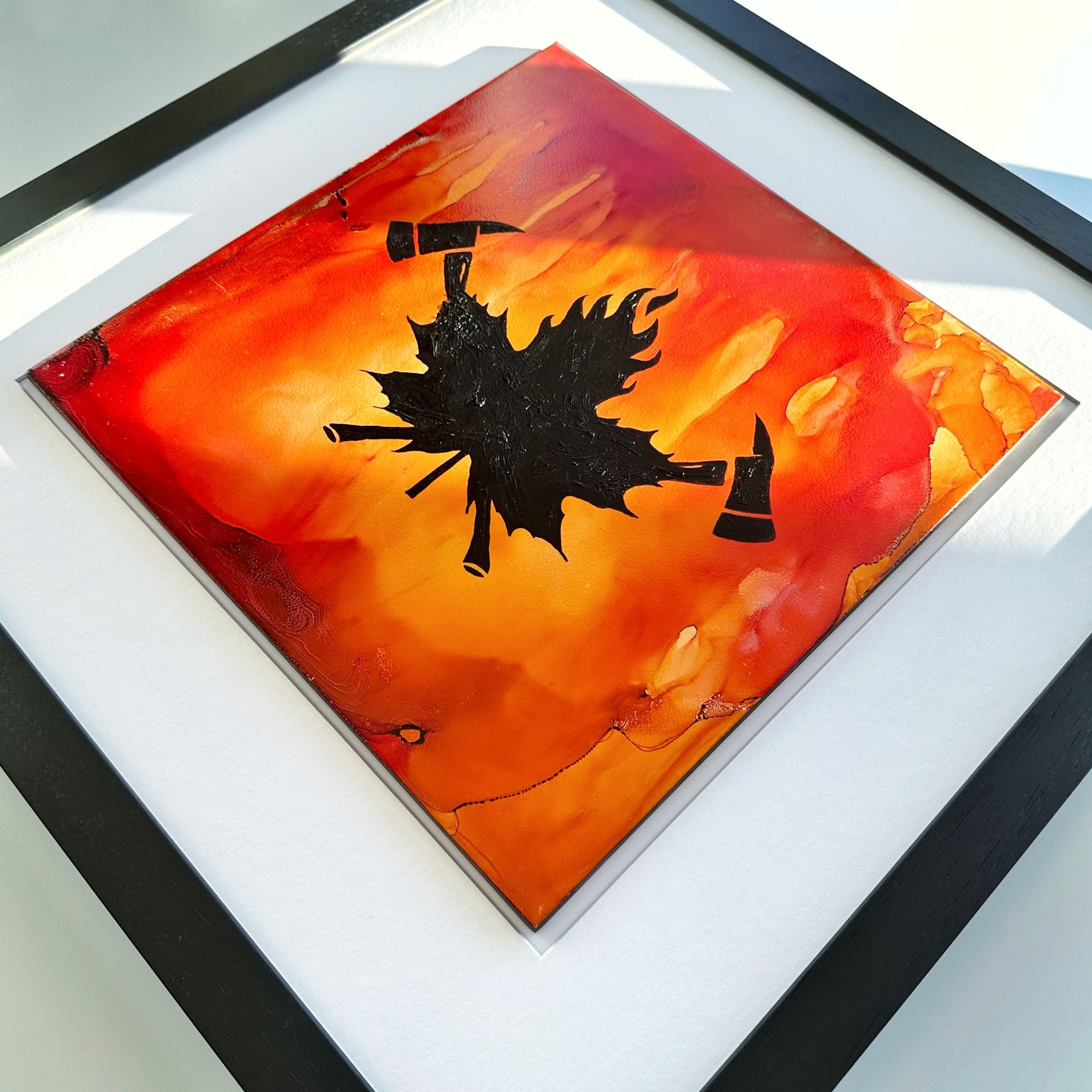 True North Courage - Original - 22" x 22" Framed