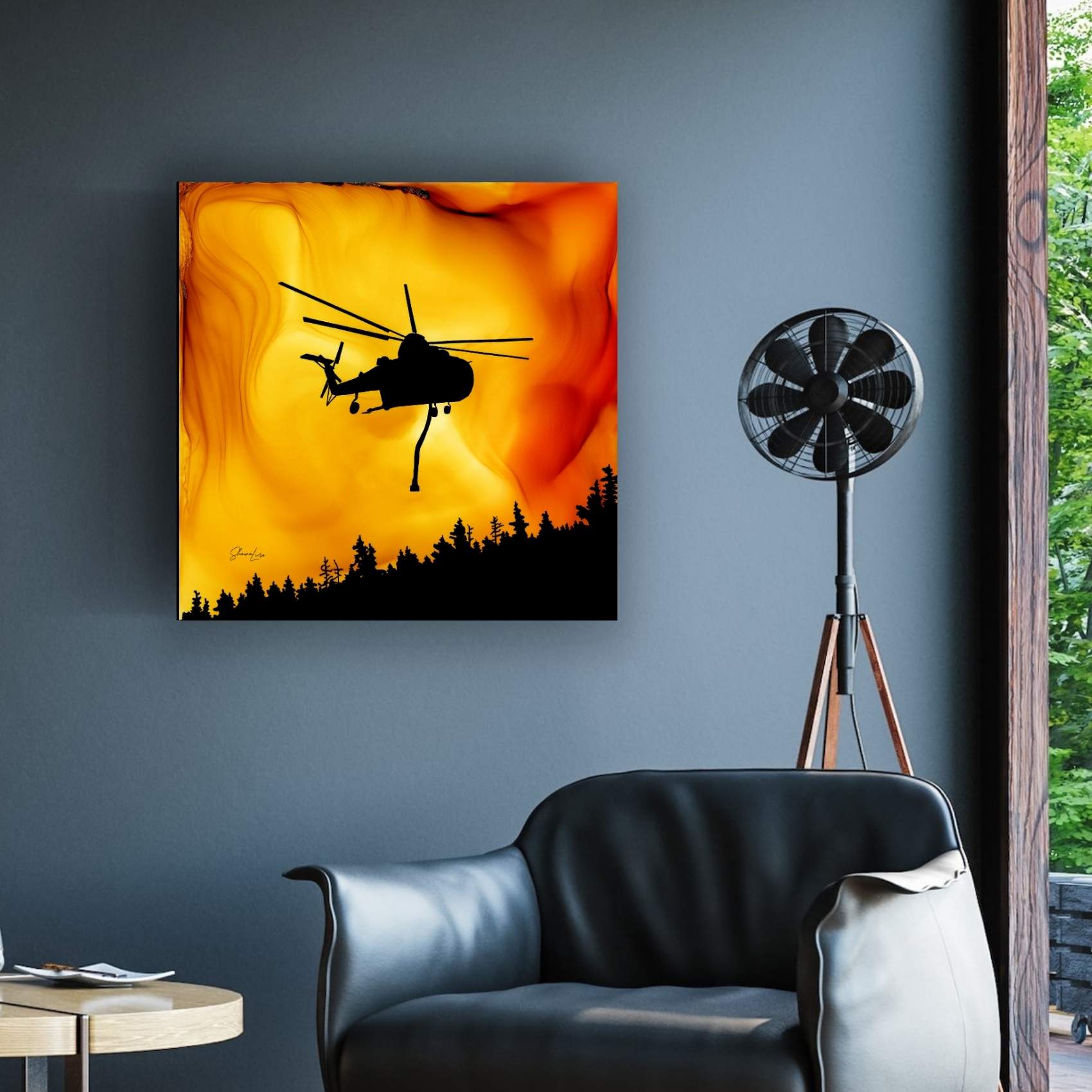 Above The Flames - Fire Made Art Print