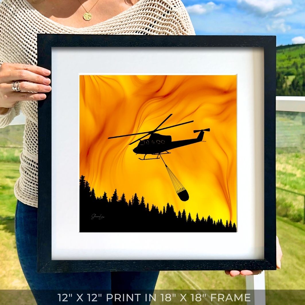 Above The Flames - Fire Art Print