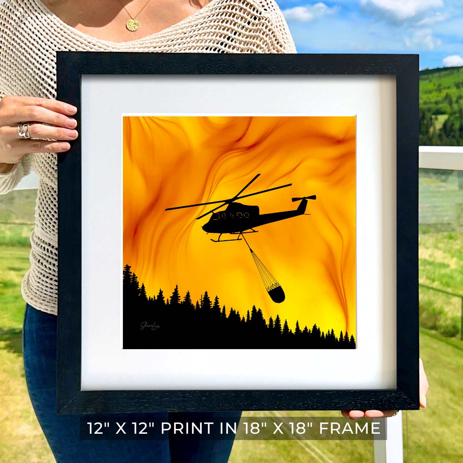 Above The Flames - Fire Art Print