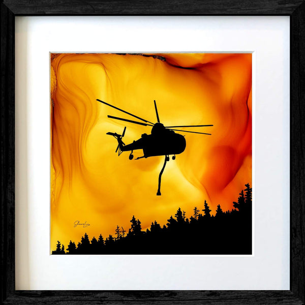 Above The Flames - Fire Made Art Print
