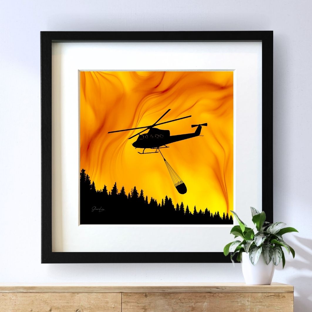 Above The Flames - Fire Art Print