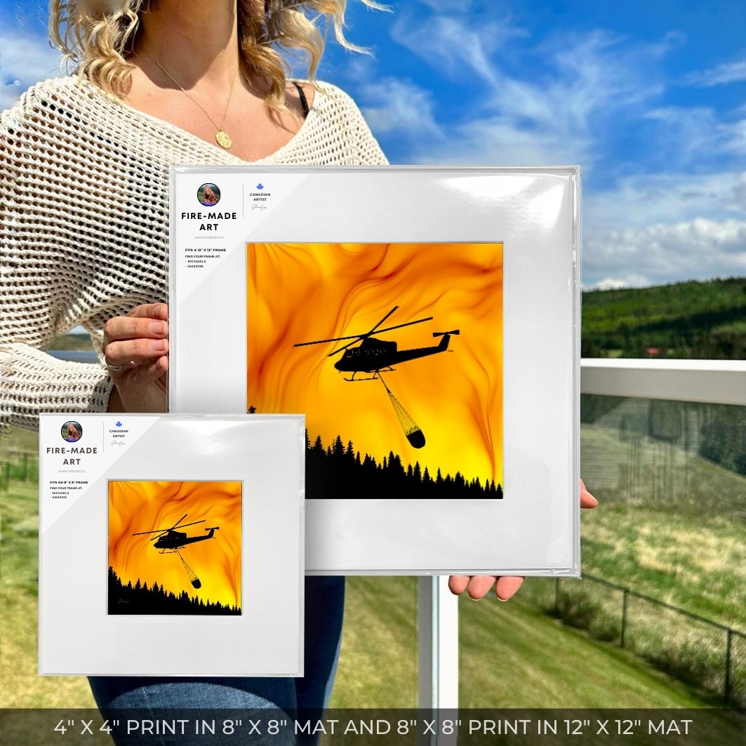 Above The Flames - Fire Art Print