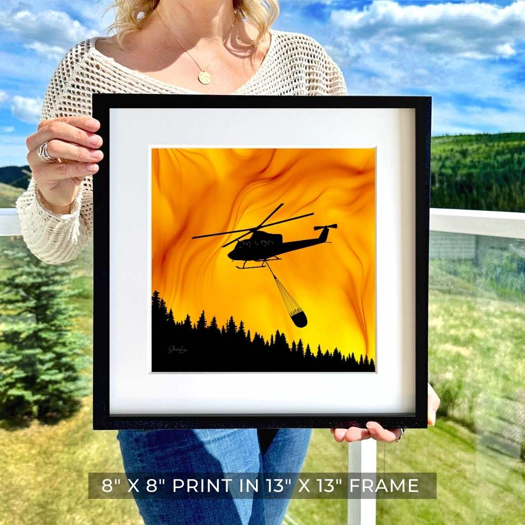 Above The Flames - Fire Art Print