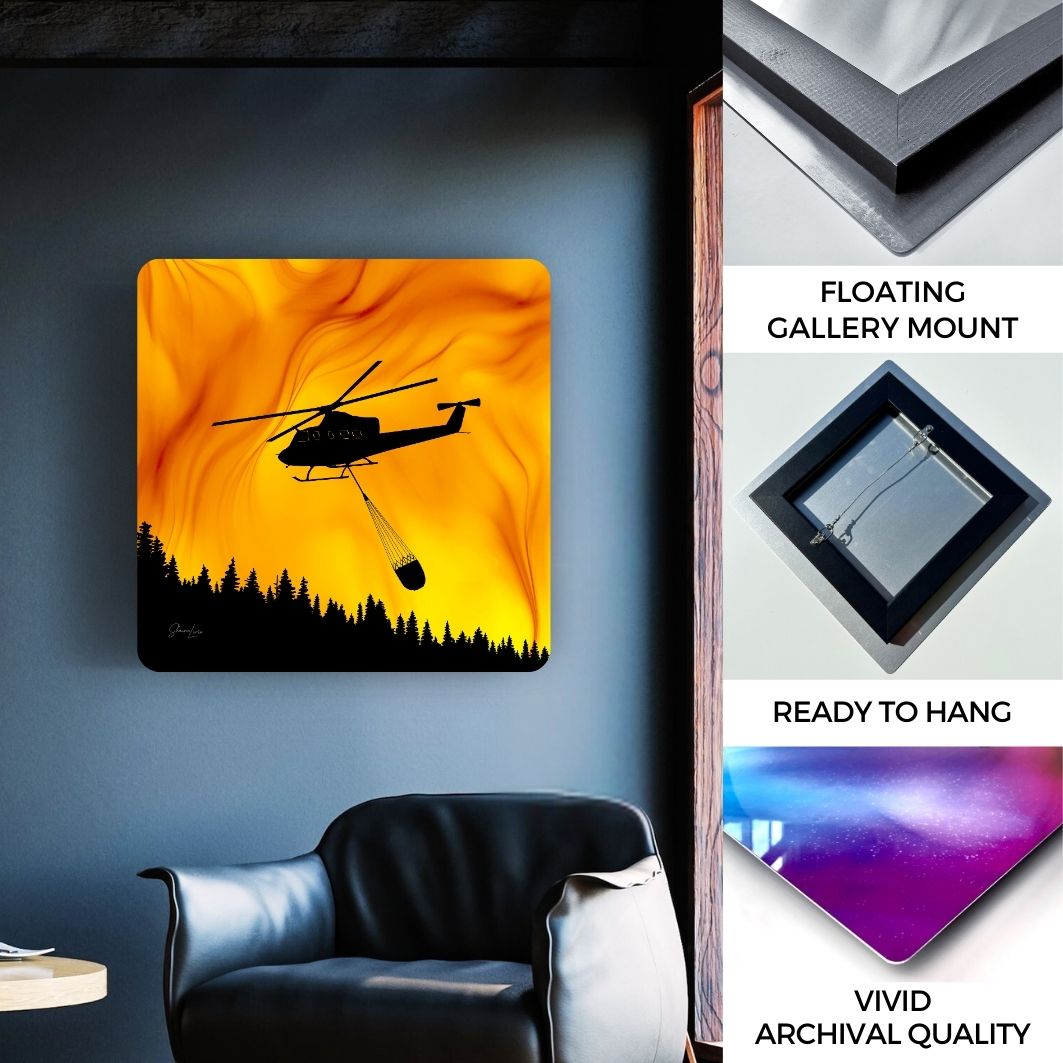 Above The Flames - Fire Art Print