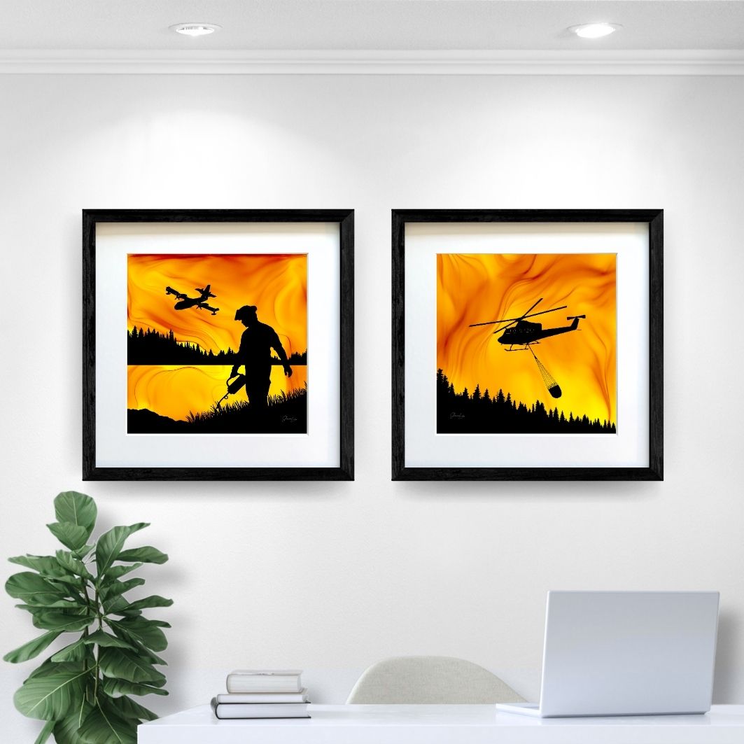 Above The Flames - Fire Art Print