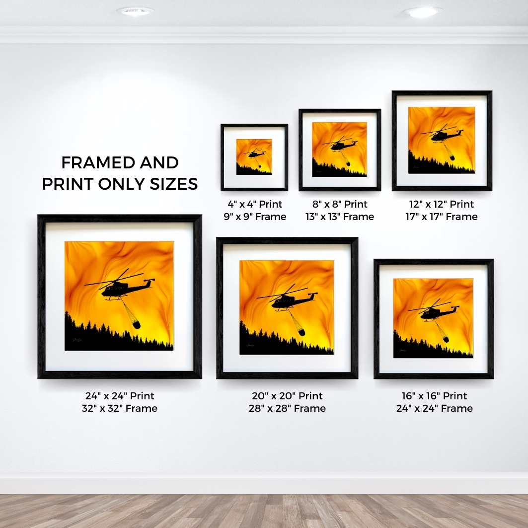 Above The Flames - Fire Art Print