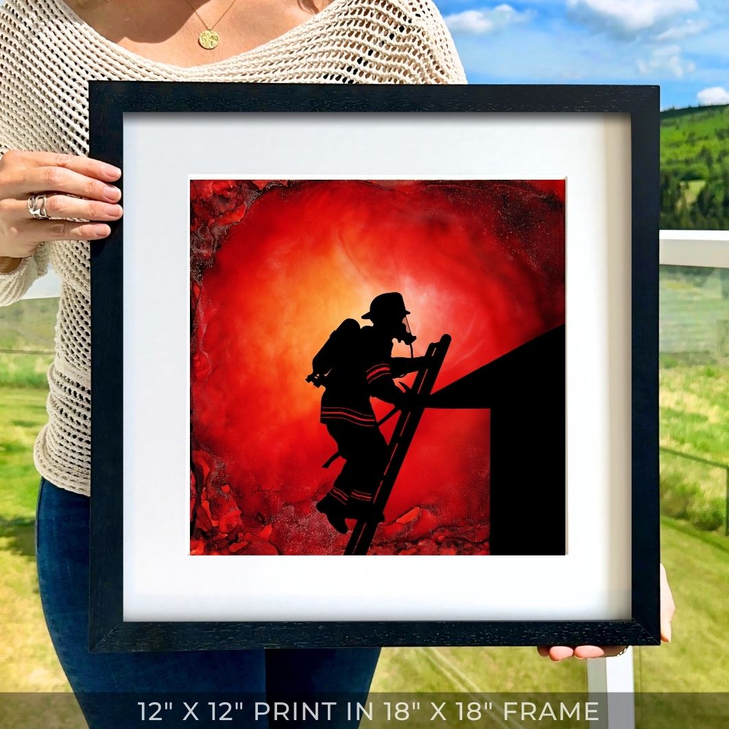 Answering The Call - Fire Art Print