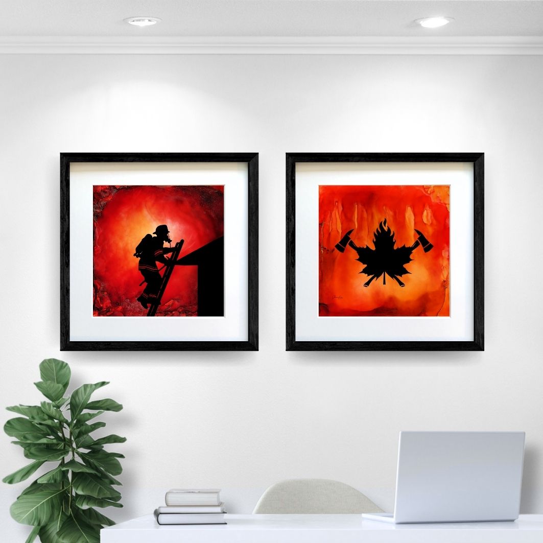 Answering The Call - Fire Art Print