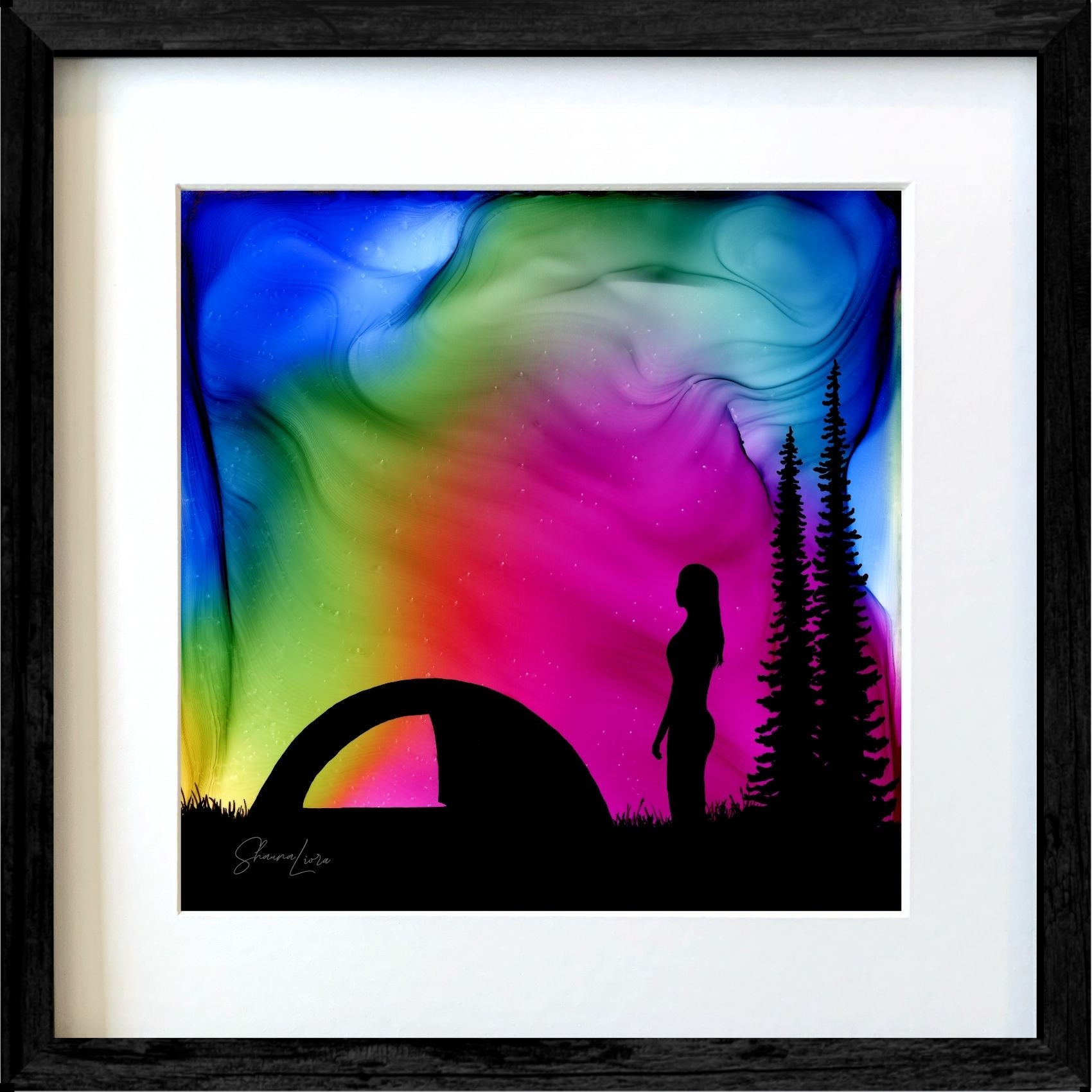 As The Night Calls - Fire Made Art Print
