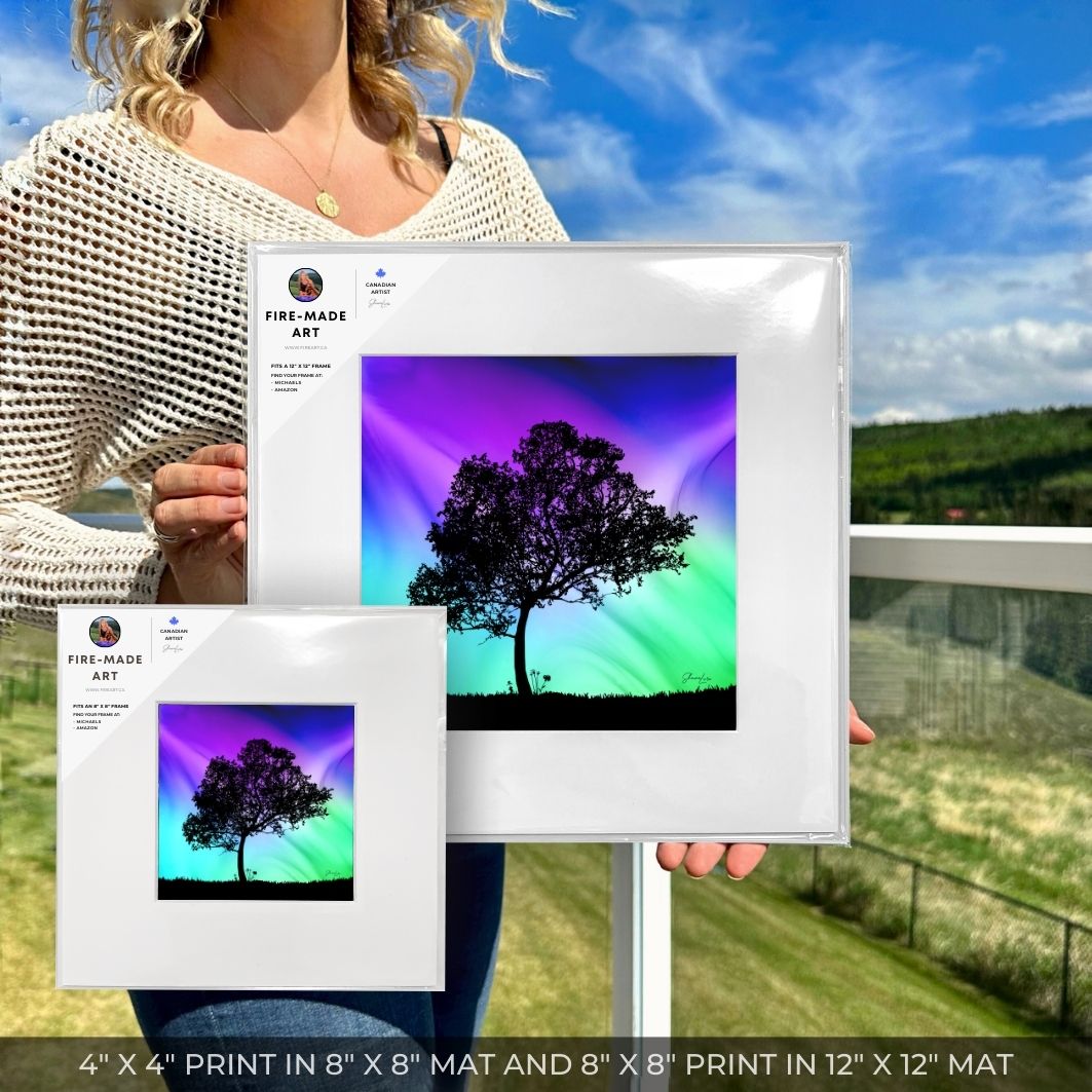 Aurora Night - Fire Art Print