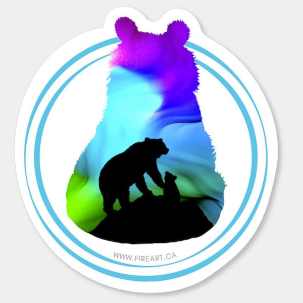 Bear Cub & Mama Stickers - Wholesale Pack of 20