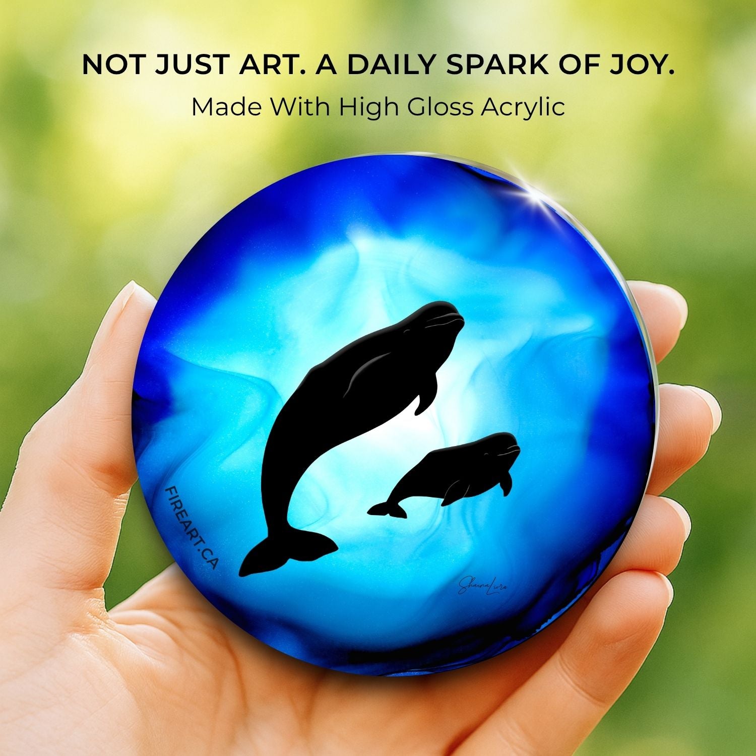Beluga Whale Serenity - 2-In-1 Magnet - Wholesale