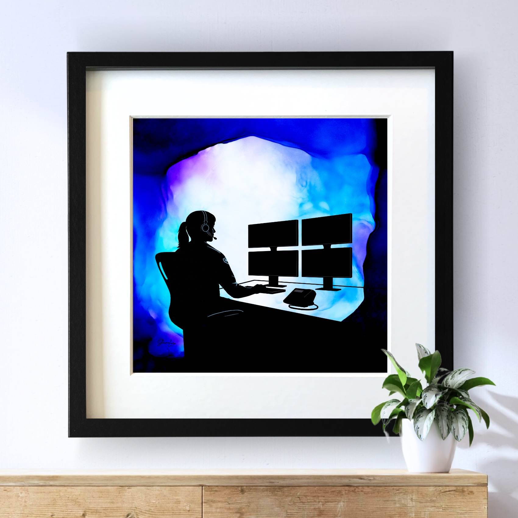 Calm In The Chaos - Fire Art Print