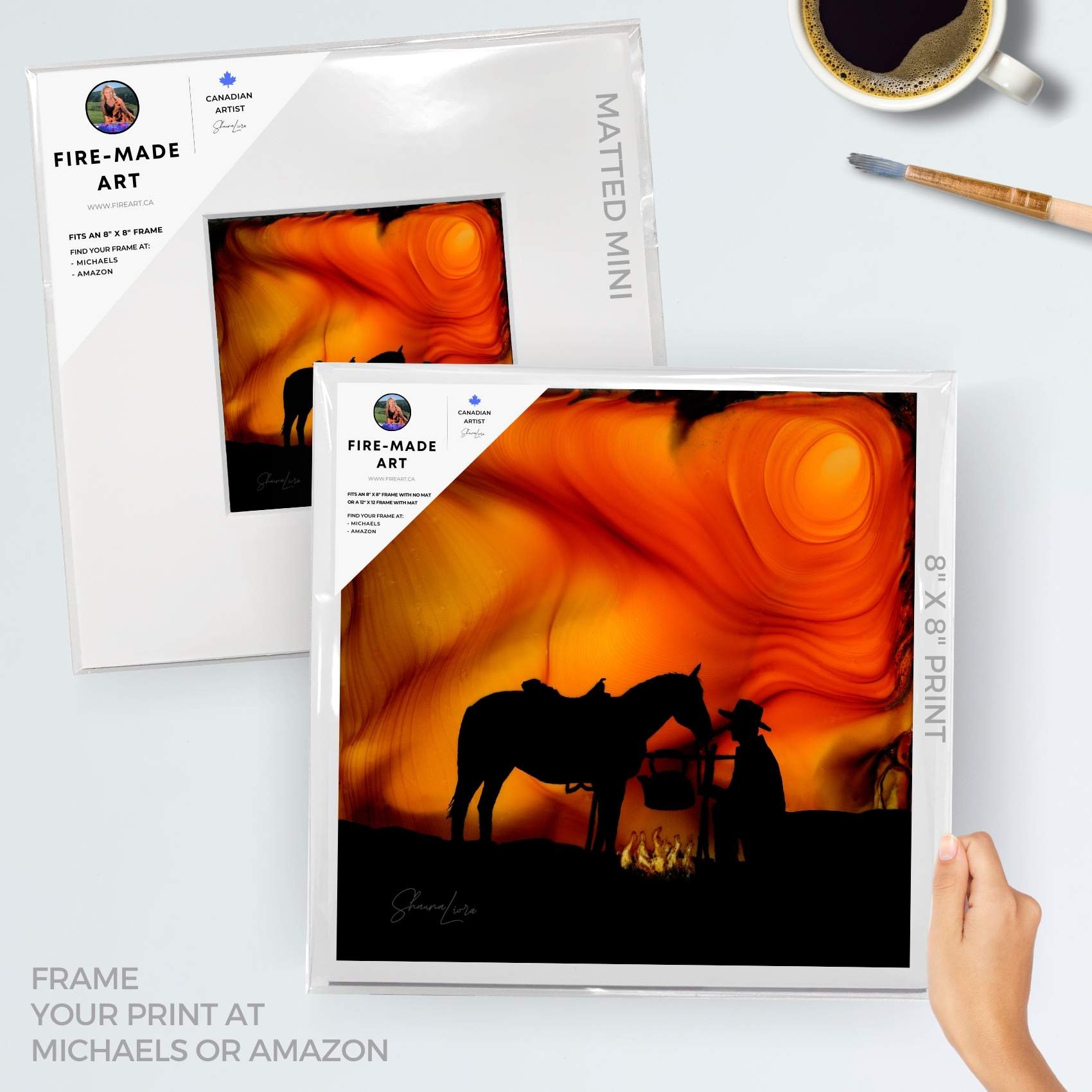 Campfire Tales - Fire Made Art Print