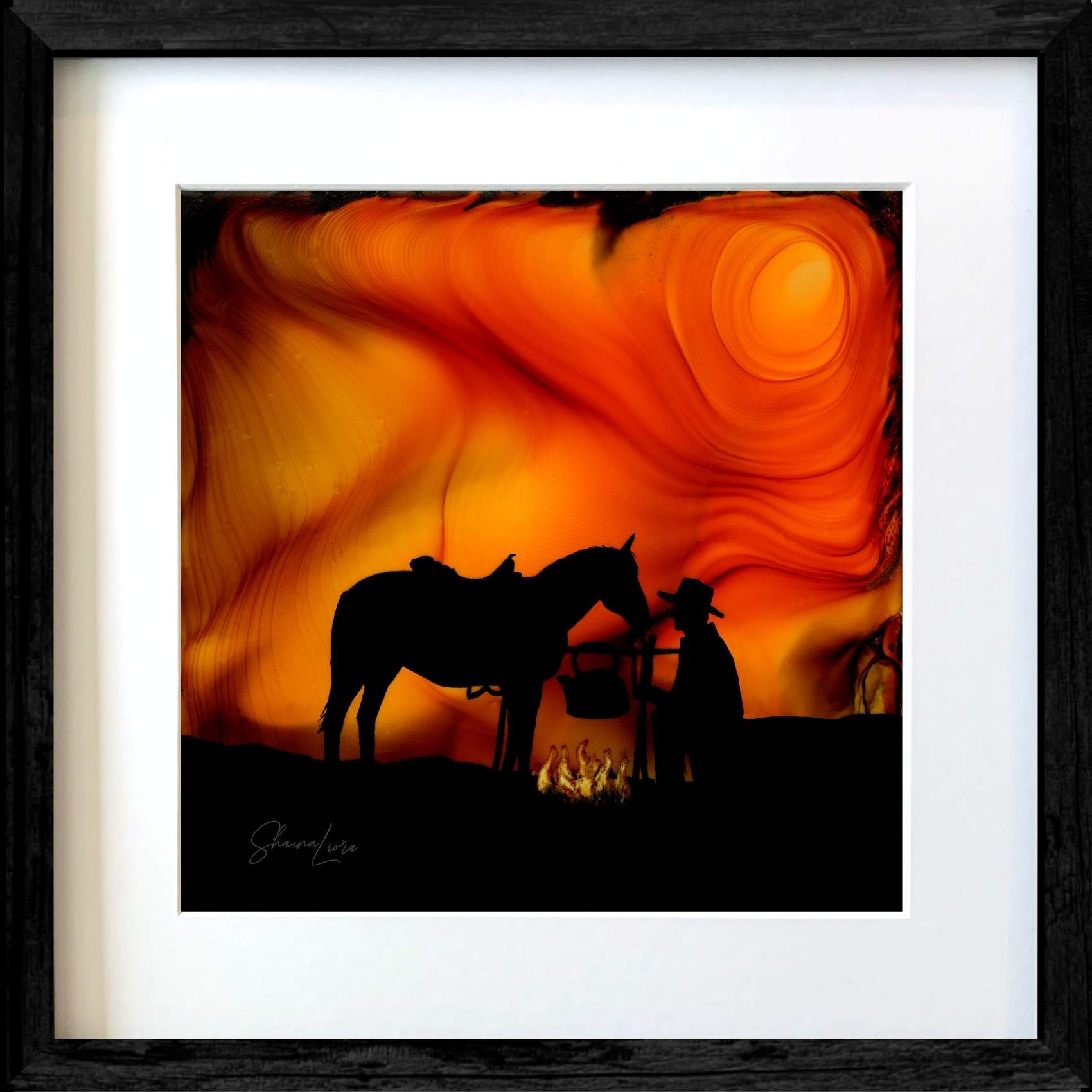 Campfire Tales - Fire Made Art Print