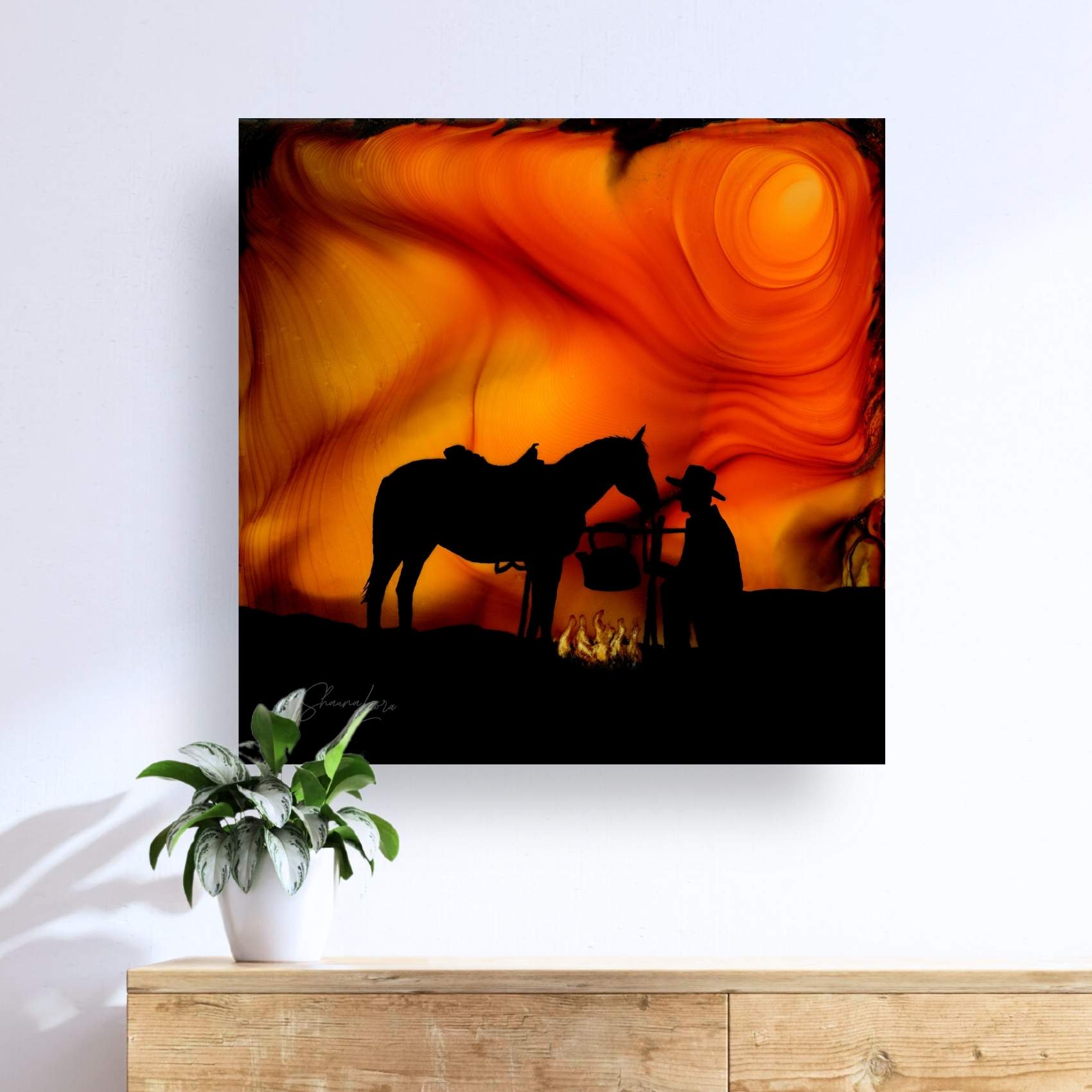 Campfire Tales - Fire Made Art Print