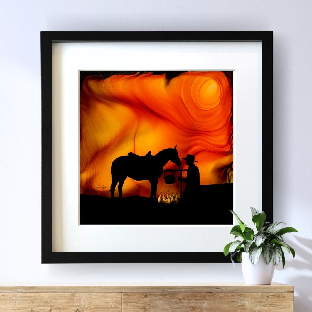 Campfire Tales - Fire Art Print