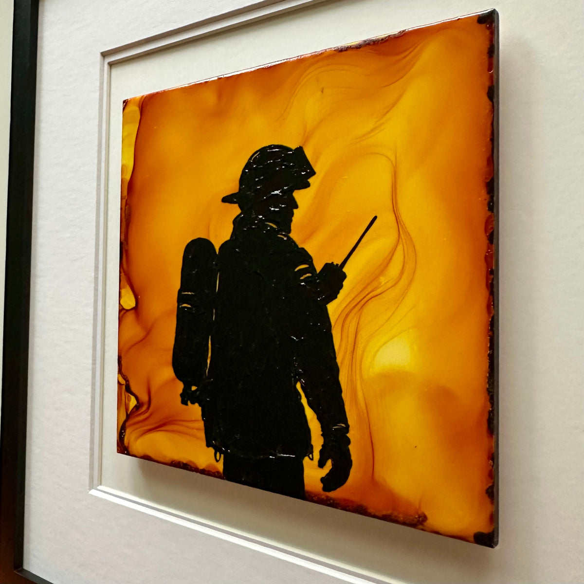 Captains Got Our Back - Original - In 13" x 13" Frame