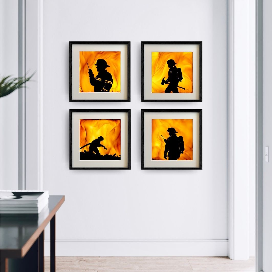 Chief In Action - Fire Art Print