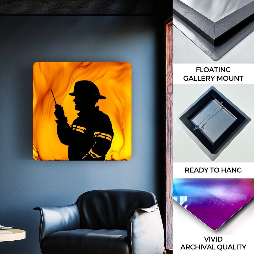 Chief In Action - Fire Art Print